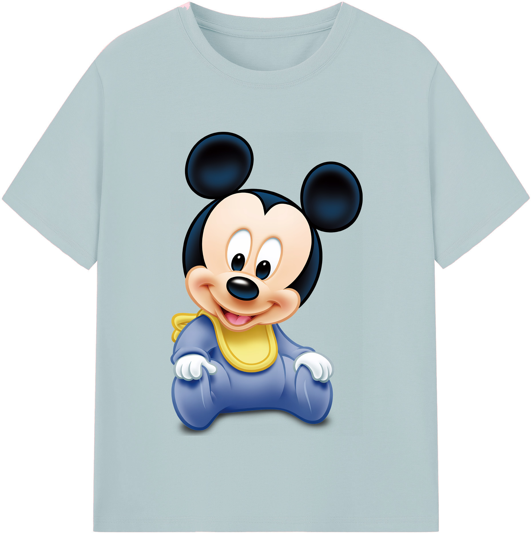 （画像用） ミッキーマウス Mickey Mouse 綿100％半袖Tシャツ（フロントプリント）